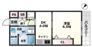 アーキグレイス新大阪【702号室】の間取り