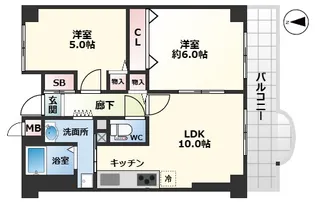 Arbre Joto【504号室】の間取り