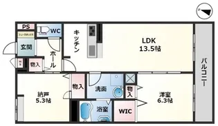 リーブ・ソレイユ【3階】の間取り