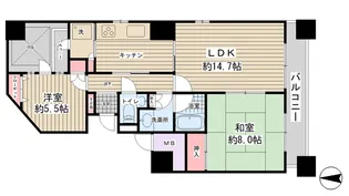 NLCロイヤルレジデンス【901号室】の間取り
