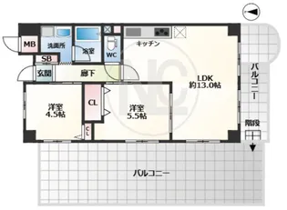 Arbre Joto【906号室】の間取り