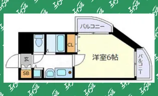プレサンス名古屋城前【7階】の間取り