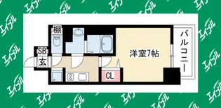 1Kの間取り画像