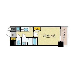 プレサンス鶴舞公園セラヴィ【10階】の間取り