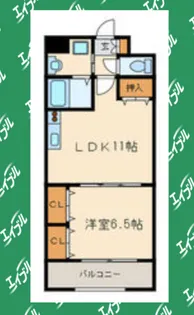 アネックス金山【502号室】の間取り