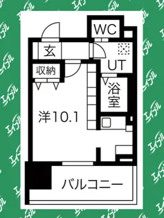 ルシェット白川公園【8階】の間取り