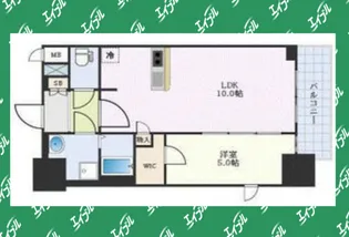 プレサンス栄ブリオ【7階】の間取り