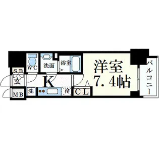 プレサンス桜通ベルノ【13階】の間取り