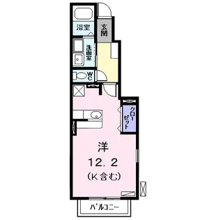Zeus Ⅰ (ゼウス)【1階】の間取り