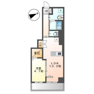 ベルク栄【4階】の間取り