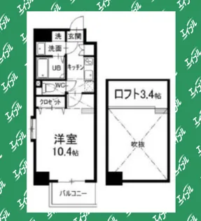 クピットガーデン千代田【10階】の間取り