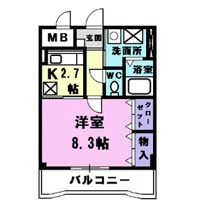 ラフィネ庄内緑地公園【1階】の間取り