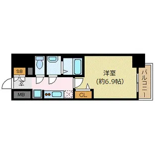 プレサンス丸の内アデル【1302号室】の間取り