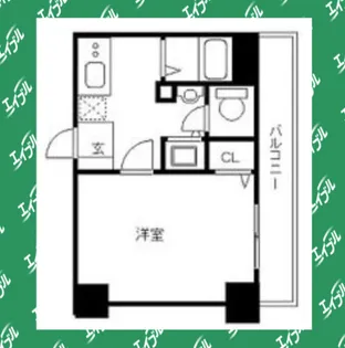 プレミアムコート名古屋金山インテルノ【3階】の間取り