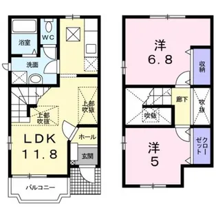 エクセレントタイムⅢ【1階】の間取り