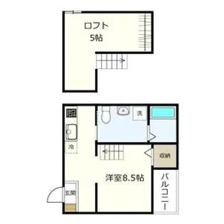 M’s story【102号室】の間取り