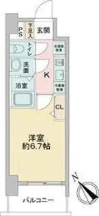 アステリ鶴舞エーナ【9階】の間取り