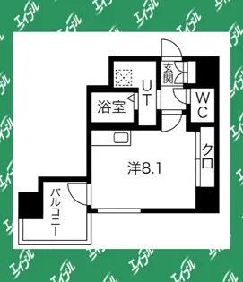 PLATZ TACHIBANA(プラッツタチバナ)【7階】の間取り