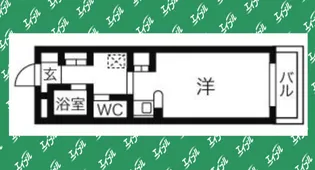 1Kの間取り画像