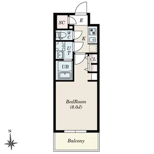 S-RESIDENCE尾頭橋beaute【9階】の間取り