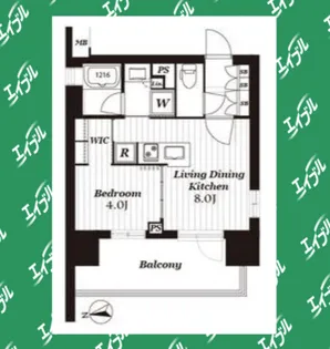 オープンレジデンシア金山ザ・プレイス【12階】の間取り