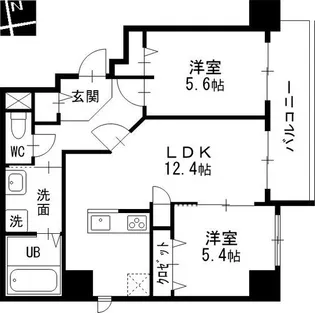 プライムコート【9階】の間取り