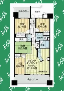 ライオンズガーデン東別院【3階】の間取り