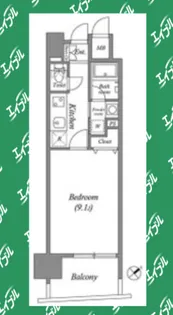 千種アヴァンギャルドプレイス【9階】の間取り