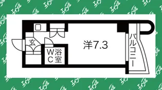 サンリヴァーメゾン【8階】の間取り