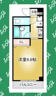 ドミール新栄【2階】の間取り