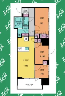 GRAN PASEO名古屋伏見【4階】の間取り