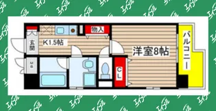 パールコート【205号室】の間取り