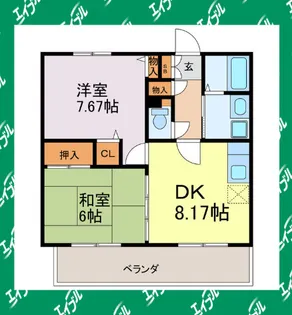 パークスクエア21【4階】の間取り