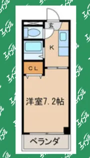 プチパレス【403号室】の間取り