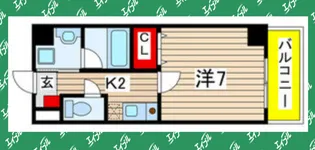 ガレリアM千代田【D号室】の間取り