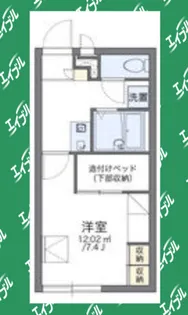 レオパレスISHIDA【104号室】の間取り