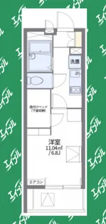 レオパレスまつばら【106号室】の間取り
