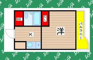 1Kの間取り画像