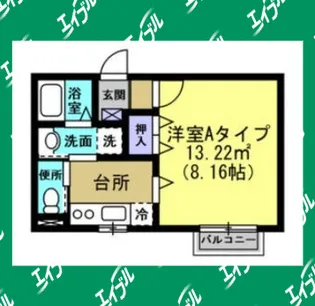 GRACE【101号室】の間取り