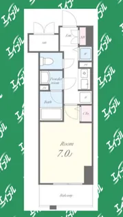 1Kの間取り画像