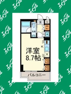 グランルージュ栄 Ⅱ【3階】の間取り