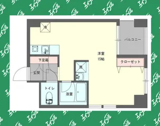 YK50【511号室】の間取り