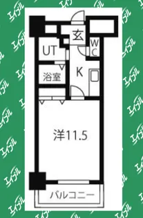 CASSIA錦本町通(旧スタジオスクエア錦)【8階】の間取り