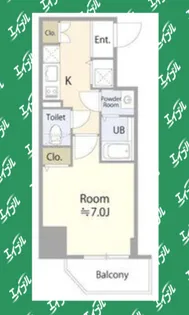 エスリード大須デュオ【6階】の間取り