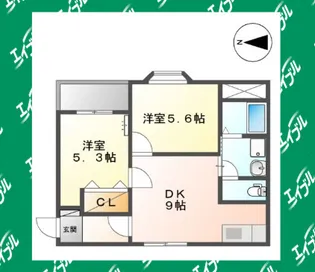 コーポナカネ【2階】の間取り