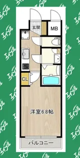 インプルーブ鶴舞【10階】の間取り