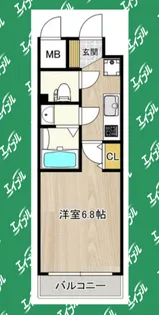 インプルーブ鶴舞【14階】の間取り