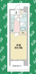 ルクレ新栄レジデンス【12階】の間取り