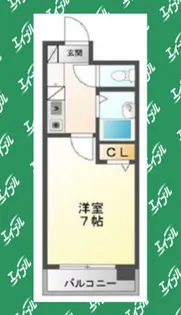 エステート記念橋【8階】の間取り