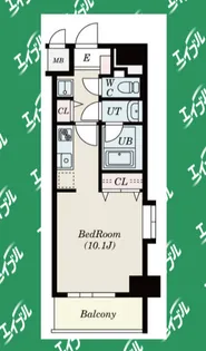ノヴェル新栄【806号室】の間取り